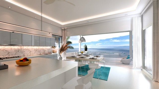 Andrea plot B kitchen sea view - dimensioni medie